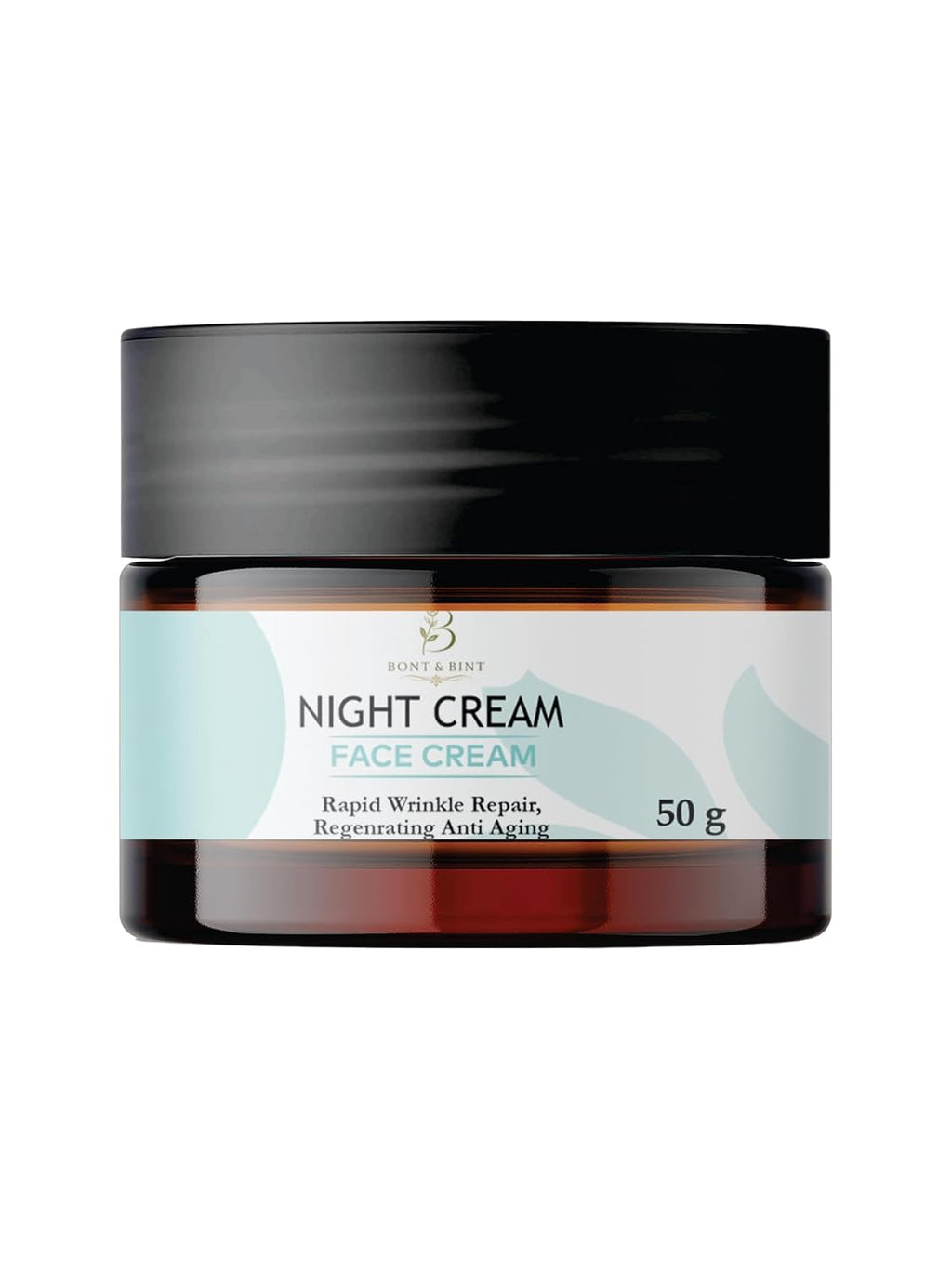 BONT & BINT Night Face Cream for Wrinkle Care & Skin Renewal, Hydrating Overnight Moisturizer for Smooth, Firm & Radiant Skin, Lightweight Anti Aging Night Cream for Daily Use, 50g