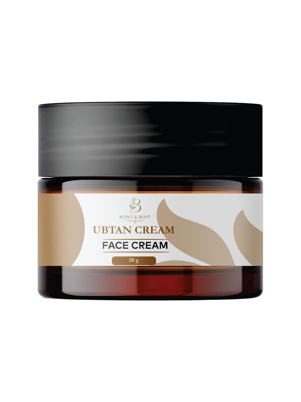 BONT & BINT Ubtan Face Cream for Brightening & Smooth Skin, Hydrating Daily Moisturizer for Uneven Tone & Dull Skin, Lightweight Herbal Inspired Face Cream for Radiant Glow, 50g