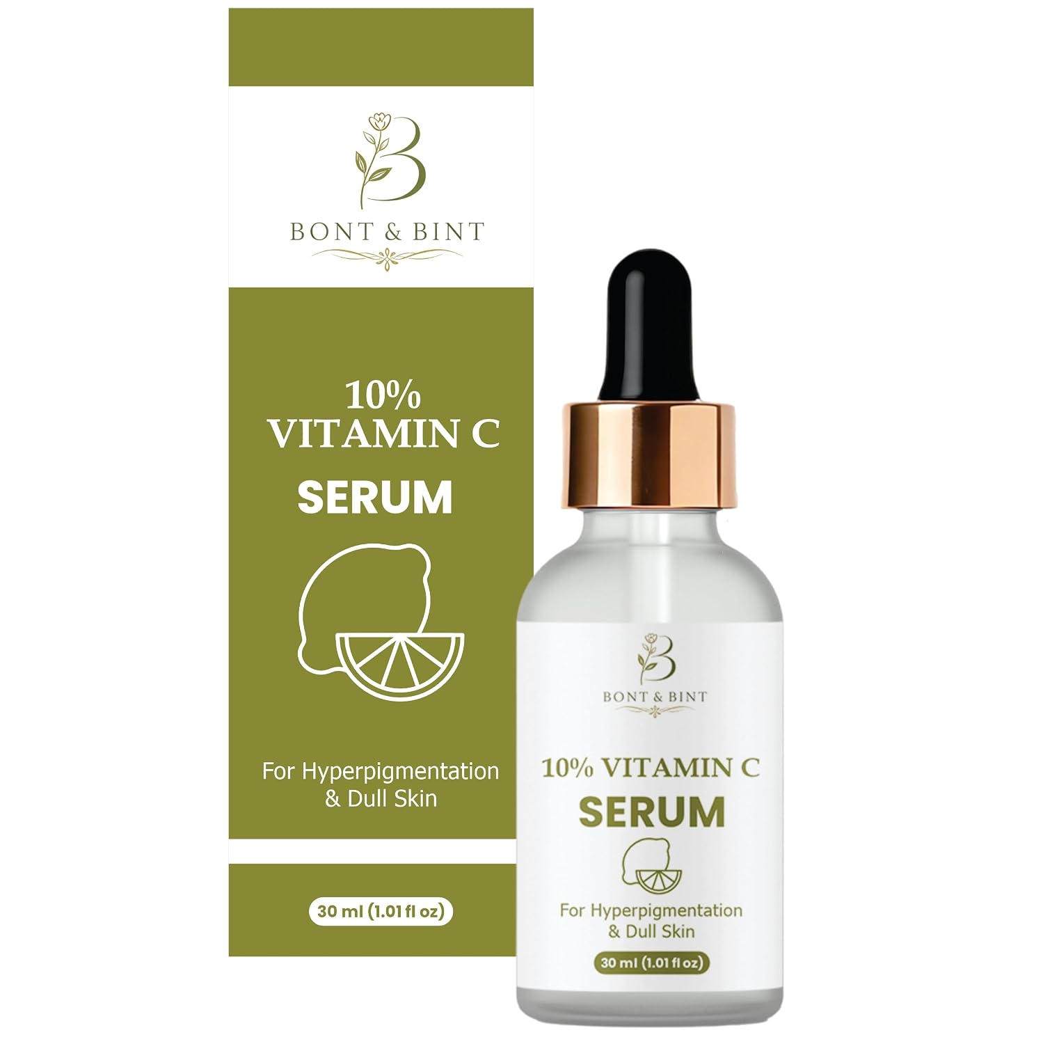 10% Vitamin C Face Serum for Brightening & Uneven Skin Tone, Antioxidant Facial Serum for Dull Skin & Dark Spots, Lightweight Hydrating Glow Serum for Daily Skincare, 30ml