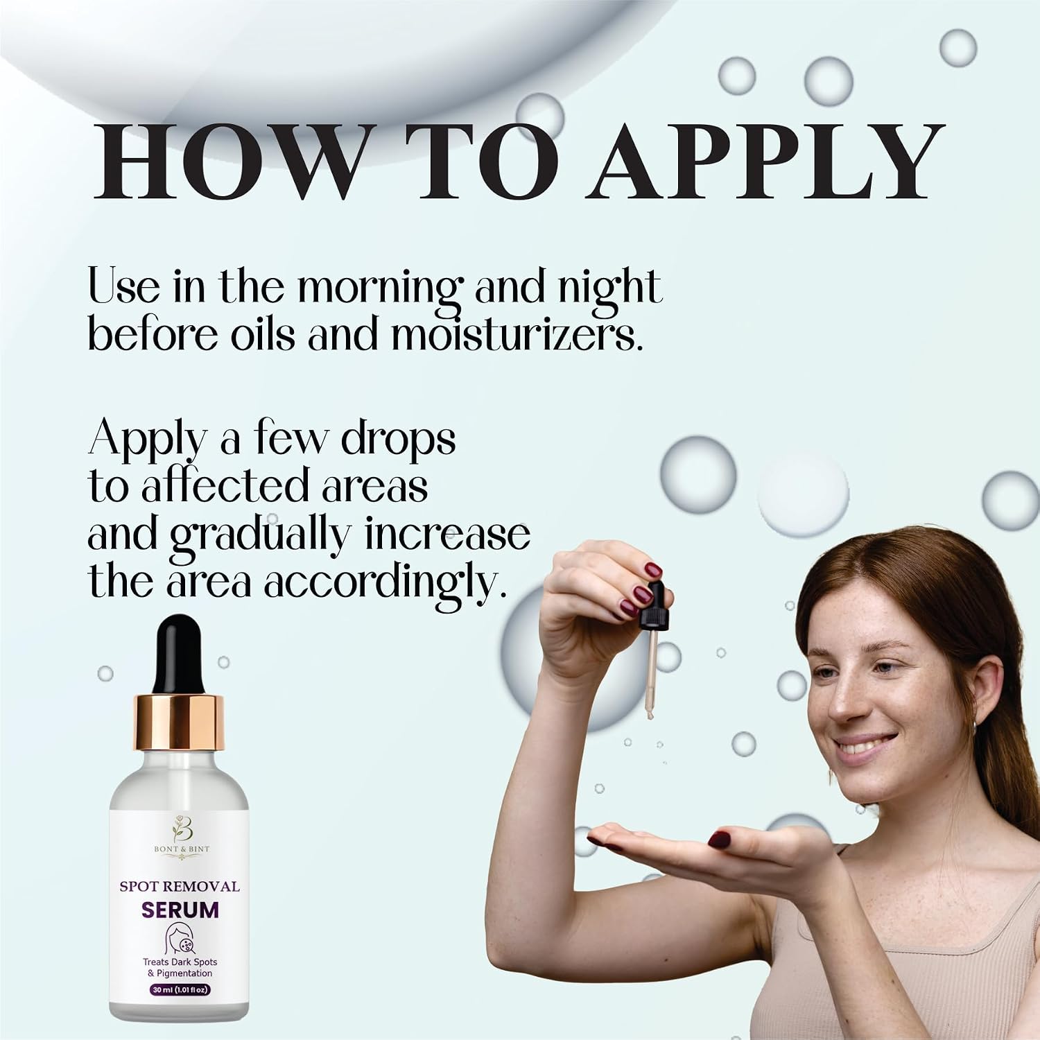 Dark Spot Correcting Face Serum for Uneven Skin Tone & Discoloration, Brightening Facial Serum for Smooth Texture & Radiant Glow, Lightweight Daily Skincare Solution, 30ml